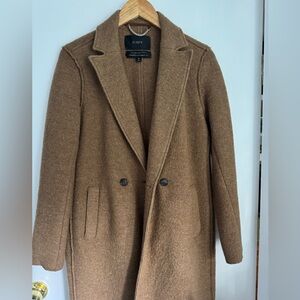 J. Crew Women’s Daphne Brown Italian Boiled Wool TopCoat